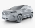 Ford Edge Vignale 2022 3D 모델  clay render