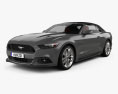 Ford Mustang GT Cabriolet mit Innenraum 2020 3D-Modell