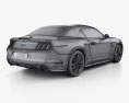 Ford Mustang GT Кабриолет с детальным интерьером 2020 3D модель