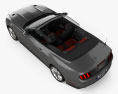 Ford Mustang GT Cabriolet mit Innenraum 2020 3D-Modell Draufsicht