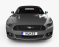Ford Mustang GT descapotable con interior 2020 Modelo 3D vista frontal