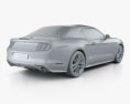 Ford Mustang GT Кабріолет з детальним інтер'єром 2020 3D модель