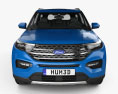 Ford Explorer Limited ハイブリッ 2022 3Dモデル front view