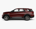 Ford Explorer Platinum 2022 3d model side view