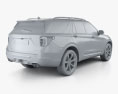 Ford Explorer Platinum 2022 3d model
