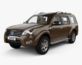 Ford Everest with HQ interior 2014 3D model