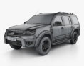 Ford Everest HQインテリアと 2014 3Dモデル wire render