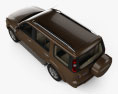 Ford Everest 带内饰 2014 3D模型 顶视图