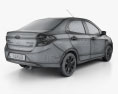 Ford Figo Aspire mit Innenraum 2013 3D-Modell