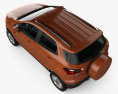 Ford Ecosport Titanium con interni 2019 Modello 3D vista dall'alto