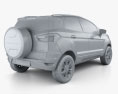 Ford Ecosport Titanium mit Innenraum 2019 3D-Modell