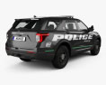Ford Explorer Police Interceptor Utility 2022 3d model back view