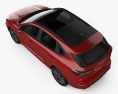 Ford Kuga hybrid ST-Line 2022 3D-Modell Draufsicht
