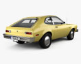 Ford Pinto 해치백 1976 3D 모델  back view