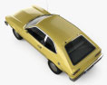 Ford Pinto 掀背车 1976 3D模型 顶视图