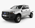 Ford Ranger Cabine Dupla Chassis XL 2020 Modelo 3d