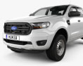 Ford Ranger 더블캡 Chassis XL 2021 3D 모델 