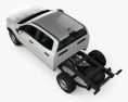 Ford Ranger Doppelkabine Chassis XL 2021 3D-Modell Draufsicht