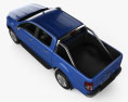 Ford Ranger ダブルキャブ XLT 2021 3Dモデル top view