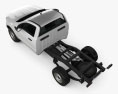 Ford Ranger Cabine Simple Chassis XL 2021 Modèle 3d vue du dessus