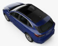 Ford Kuga hybrid Vignale 2022 3D-Modell Draufsicht