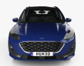 Ford Kuga hybrid Vignale 2022 3d model front view