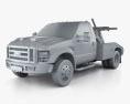 Ford F-550 Super Duty Regular Cab Camion Remorquage 2007 Modèle 3d clay render