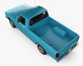 Ford Courier 1977 3D模型 顶视图