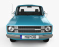 Ford Courier 1977 3D模型 正面图