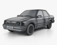 Ford Orion 1986 3d model wire render