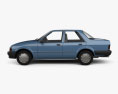 Ford Orion 1986 3d model side view