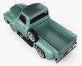 Ford F-100 Pickup 1954 3D 모델  top view