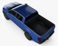 Ford Ranger Super Crew Cab FX4 Lariat US-spec 2021 3D-Modell Draufsicht