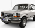 Ford Bronco mit Innenraum 1996 3D-Modell