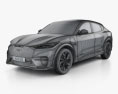Ford Mustang Mach-E 2023 3D 모델  wire render