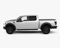 Ford F-150 Super Crew Cab Raptor with HQ interior 2018 3d model side view