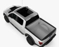 Ford F-150 Super Crew Cab Raptor HQインテリアと 2018 3Dモデル top view