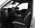 Ford F-150 Super Crew Cab Raptor з детальним інтер'єром 2018 3D модель seats