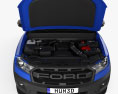 Ford Ranger Doppelkabine Raptor mit Innenraum und Motor 2018 3D-Modell Vorderansicht