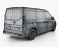 Ford Transit Connect LWB з детальним інтер'єром 2016 3D модель