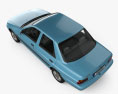 Ford Escort 轿车 1997 3D模型 顶视图