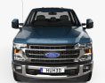 Ford F-250 Super Duty Crew Cab Short bed Lariat 2022 3Dモデル front view