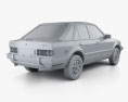 Ford Escort 해치백 1980 3D 모델 