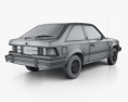Ford Escort GLX 3 porte hatchback 1981 Modello 3D