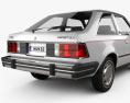 Ford Escort GLX 3 porte hatchback 1981 Modello 3D