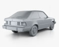 Ford Escort GLX 3门 掀背车 1981 3D模型