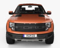 Ford F-150 SVT Raptor Super Cab with HQ interior 2015 3d model front view