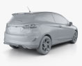 Ford Fiesta трехдверный ST 2022 3D модель