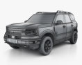Ford Bronco Sport 2022 3d model wire render
