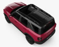 Ford Bronco Sport 2022 Modello 3D vista dall'alto